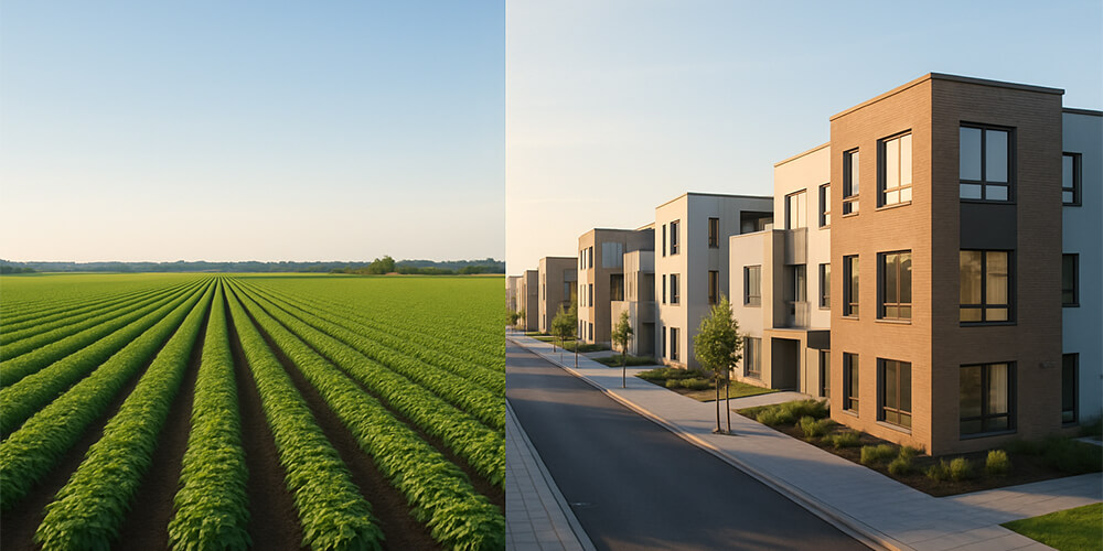 מה ההבדל בין קרקע חקלאית לקרקע מופשרת – ולמה זה חשוב למשקיע